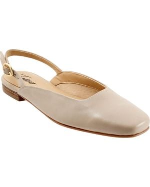 Trotters Holly Slingback Flat - White
