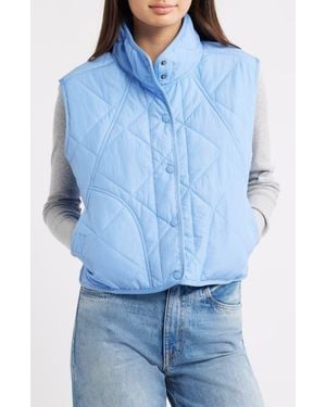 Thread & Supply Lightweight Puffer Vest - Blue