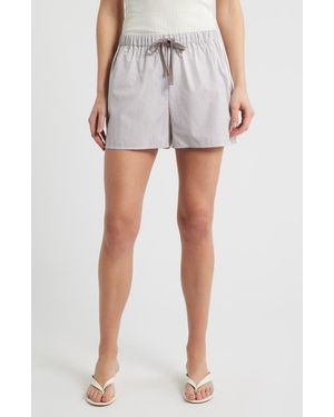 Bernardo Stripe Drawstring Shorts - Multicolor