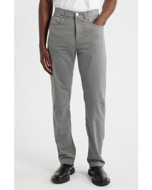 FRAME Modern Straight Leg Five-Pocket Twill Pants - Gray