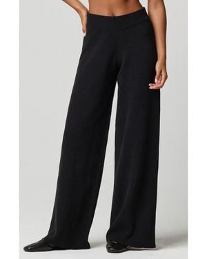 Florence By Mills Chenille Wide Leg Pants - Black
