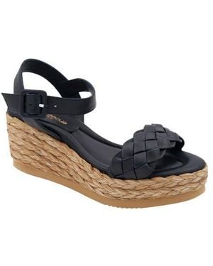Andre Assous Cecilia Wedge Platform Sandal - Blue