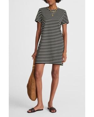 Madewell Stripe T-Shirt Minidress - Black