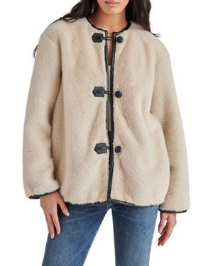 Steve Madden Yuna Faux Fur Jacket - Natural