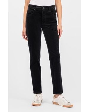 Kut From The Kloth High Waist Corduroy Mom Jeans - Black