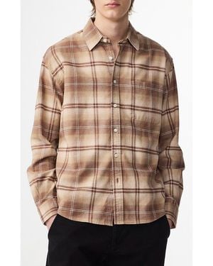 NN07 Deon 5465 Organic Cotton Button-Up Shirt - Brown