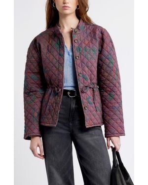 Treasure & Bond Paisley Quilted Jacket - Multicolor