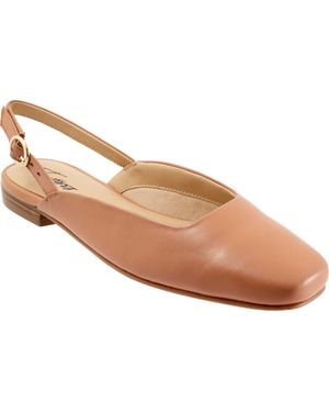 Trotters Holly Slingback Flat - Natural