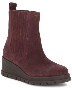 Lucky Brand Sondruh Platform Wedge Bootie - Red
