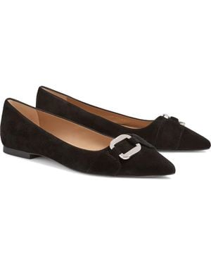 LK Bennett Ethel Pointed Toe Flat - Black