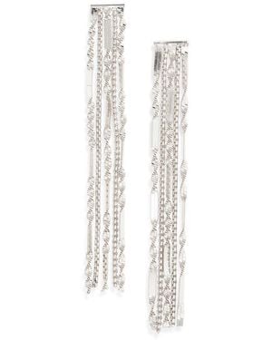 Open Edit Fringe Earrings - White