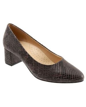 Trotters Jewel Pump - Brown