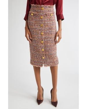 L'Agence Tai Midi Skirt - Pink