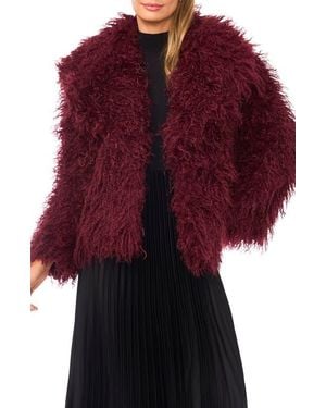 Halogen® Faux Fur Jacket - Red