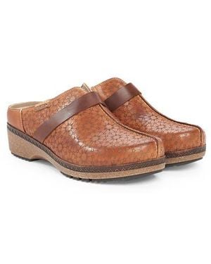 Pikolinos Granada Floral Embossed Clog - Brown