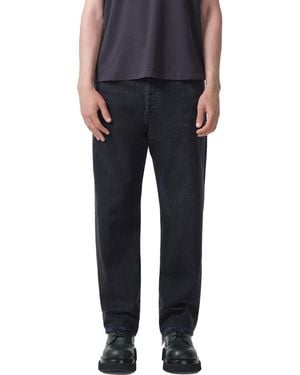 Agolde '90S Organic Cotton Straight Leg Baggy Jeans - Black