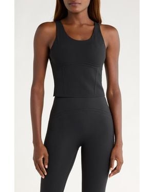 Spanx Contour Crop Tank Top - Black