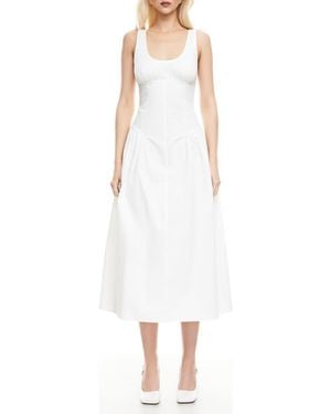 Lioness Luna Rosa Sleeveless Midi Dress - White