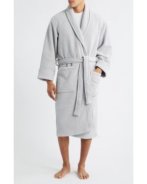 Daniel Buchler Mosaic Knit Robe - Gray