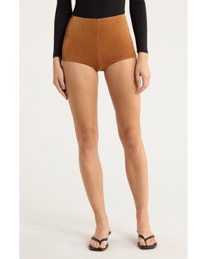 AFRM Yves Sparkle Jersey Micro Shorts - Black