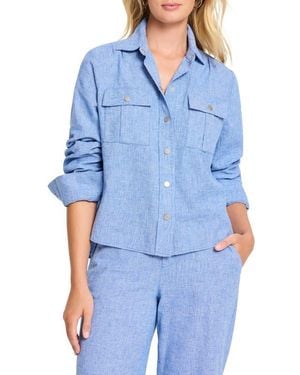 NIC+ZOE All Around Shirt Jacket - Blue