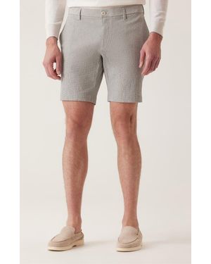 Dek Oasis Supernatural Seersucker Bermuda Shorts - Gray