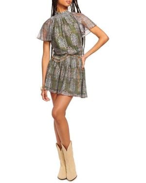 Ramy Brook Arizons Mixed Print Minidress - Multicolor