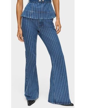 ALIGNE Diamante Flare Jeans - Blue