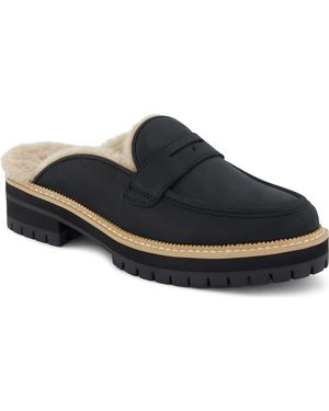 TOMS Cara Faux Fur Lined Mule - Blue