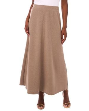 Vince Camuto A-Line Maxi Sweater Skirt - Brown