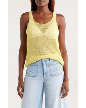 Madewell Linen Sweater Tank Top - Blue