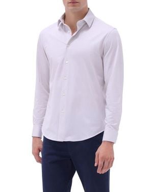 Bugatchi Jimmy Ooohcotton Print Button-Up Shirt - Purple