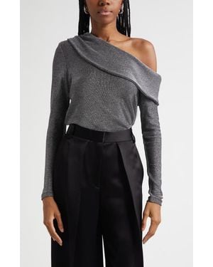 Ramy Brook Carrie One Shoulder Top - Gray