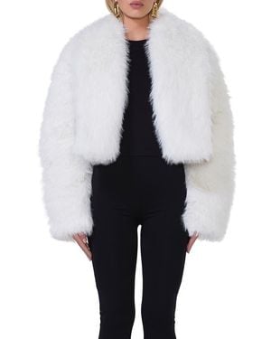 AFRM Stephanie Faux Fur Jacket - Black