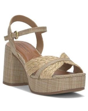 Lucky Brand Marrika Ankle Strap Platform Sandal - Natural