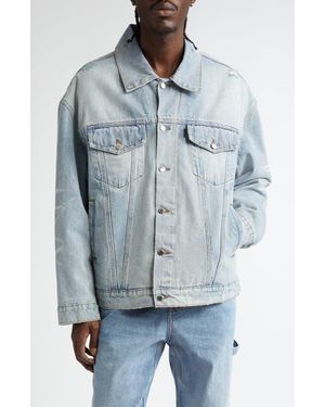 Noon Goons Jailhouse Quilted Lining Denim Jacket - Blue