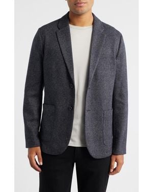 Robert Barakett Slayton Glen Check Knit Cotton & Wool Blend Sport Coat - Gray
