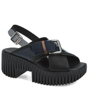 4Ccccees Plia Juno Platform Slingback Sandal - Black