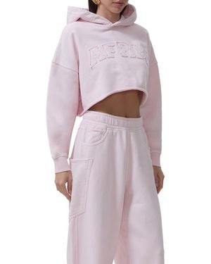 AFRM Darius Crop Cotton Hoodie - Multicolor