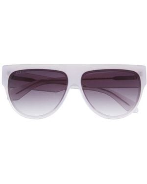 DIFF Georgie 58Mm Gradient Shield Sunglasses - Purple