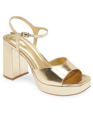 Open Edit Whitney Block Heel Sandal - Natural