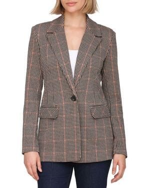 Bagatelle Tailored One-Button Blazer - Gray