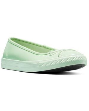 Converse Chuck Taylor All Star Dainty Ballerina Patent Leather Flat - Green