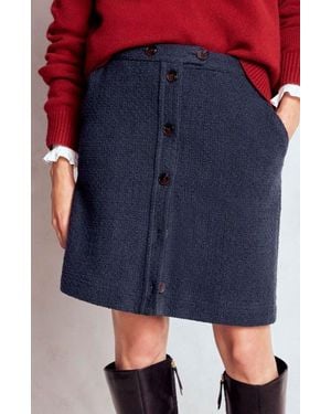Boden Cecelia Textured Knit Skirt - Blue
