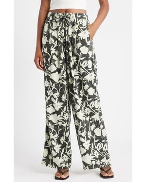 TOPSHOP Linen Balloon Trouser - Multicolor