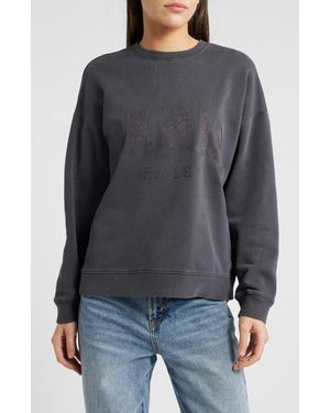 Rails Varsity Paris Cotton Graphic Sweatshirt - Black