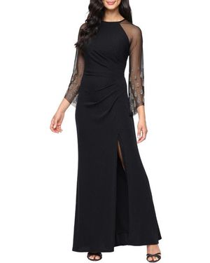 Alex Evenings Metallic Embellished Mermaid Gown - Black