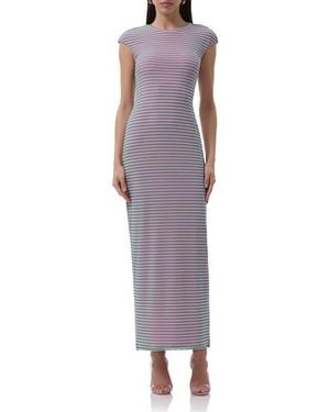AFRM Cody Mesh Maxi Dress - Purple