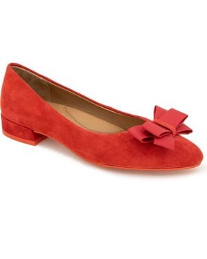 Gentle Souls Abigail Bow Pump - Red