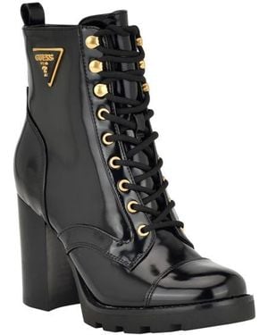 Guess Neadyn Lace-Up Bootie - Black